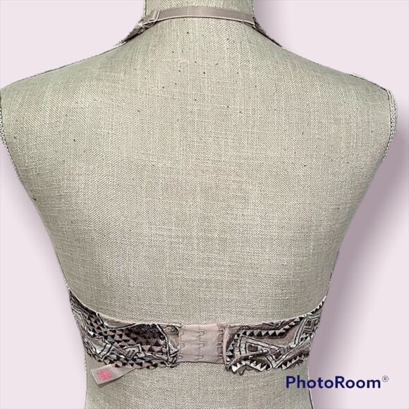 Victoria’s Secret Pink Aztec print Purple Lace Halter Bralette - Picture 6 of 6